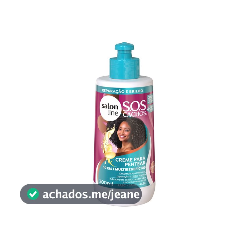 Creme para Pentear SOS Cachos 10 em 1 Multibenefícios 300ml