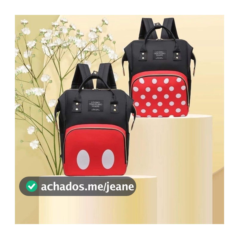 Mochila Maternidade Bolsa Mamãe Bebê Multifunção moderna Moda Marisa