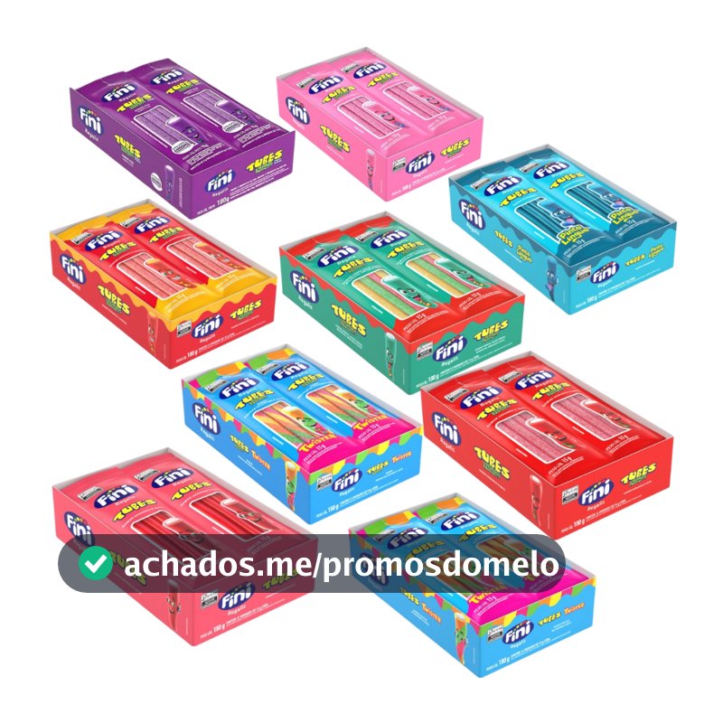 Balas De Gelatinas Tubes 15gr C/12 Unidades Fini