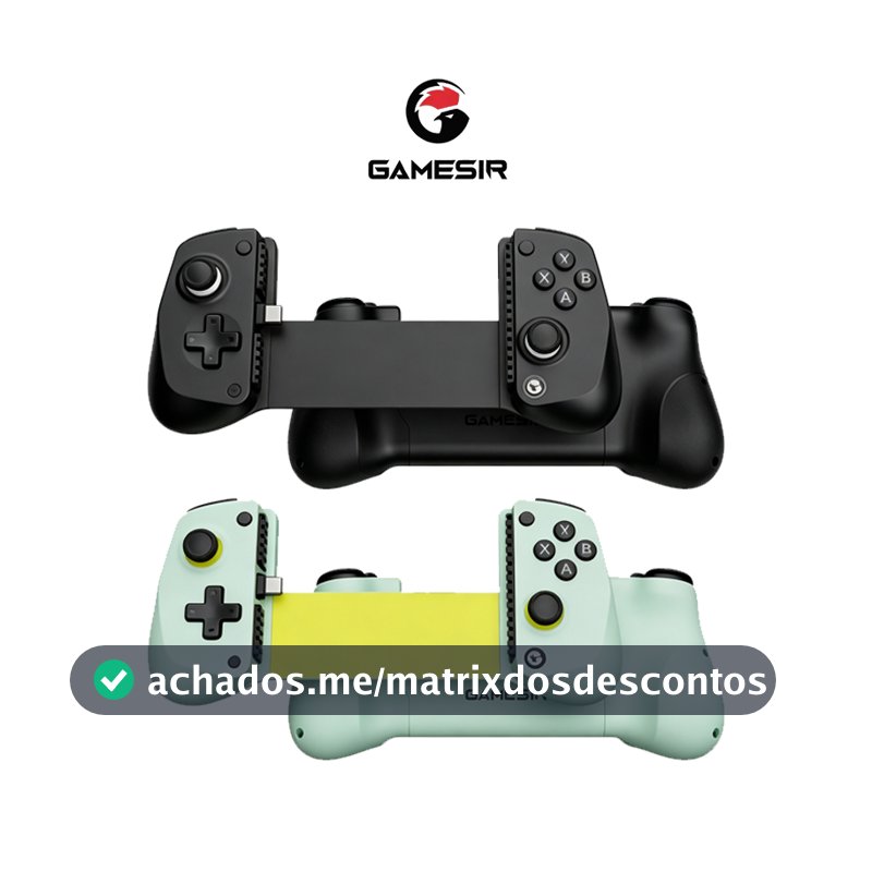 Controle Gamepad GameSir X5 Lite USB-C para Android e iPhone 15/16 com Hall Effect Turbo Leve 135g