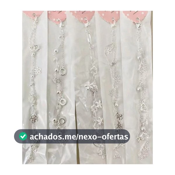 Kit 6/12/24 Pulseiras Bijuterias Prata e Dourado - Feminina Sortidos