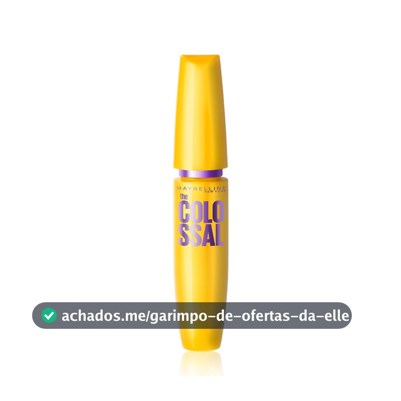 Máscara de Cílios Lavável, Longa Duração, 9x Mais Volume, Cor Preto, The Colossal Volum' Express Maybelline NY, 8ml