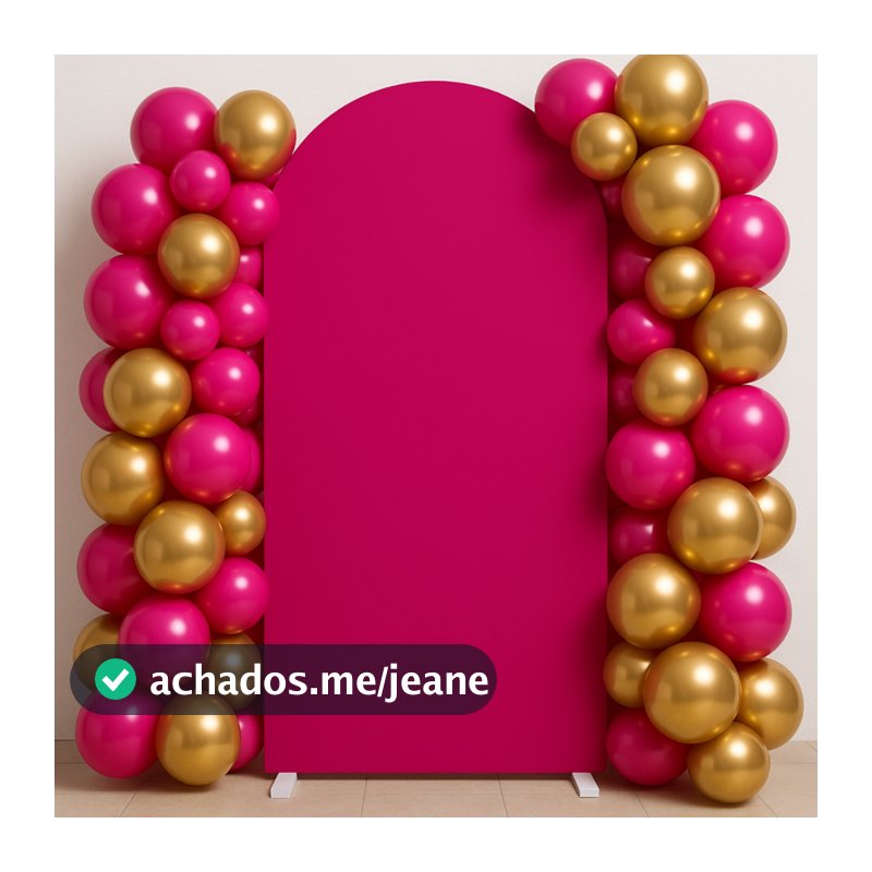 Capa Painel Romano Cores Lisas Dupla Face 2x1m Arco Festa Veste Fácil Decoração Linda