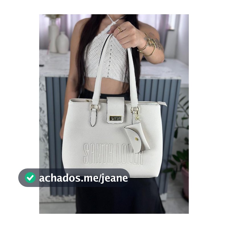 Bolsa feminina sacola grande luxo notebook com brinde porta cartão lançamento