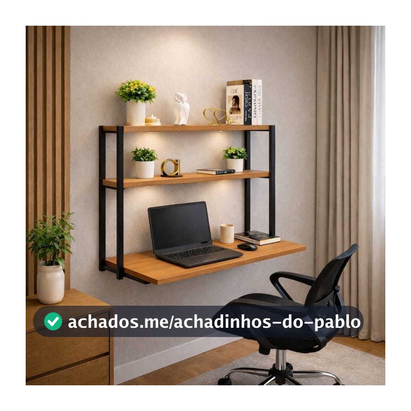Escrivaninha Para Quarto  Mesa Para Computador Industrial Home Office Penteadeira