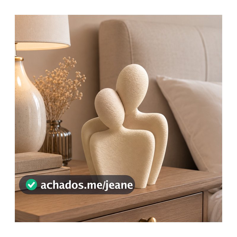 Escultura Casal Abraço Decoração Moderna –  Decoração Moderna para Sala Quarto