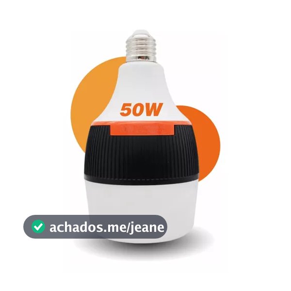 Kit 5 unidades Super lâmpada de emergência BL-599 50w 6h ligada após faltar energia BIVOLT