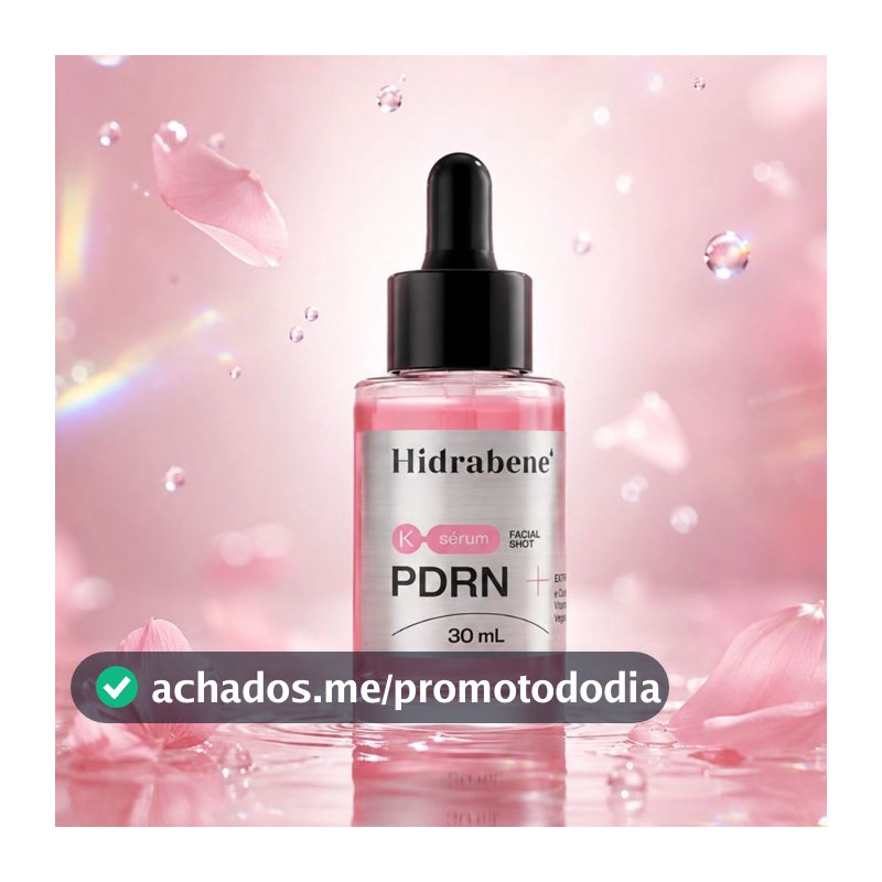 Sérum Facial PDRN Renovação e Firmeza Booster Coreano Shot PDRN com 700 Peptídeos Bioativos