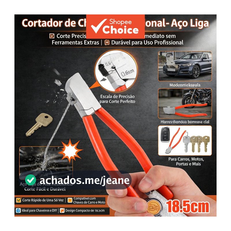 Cortador De Chave Profissional De Liga De Aço De Uma Peça , Alicate De Corte De Ferramenta Manual Para Duplicação Automo