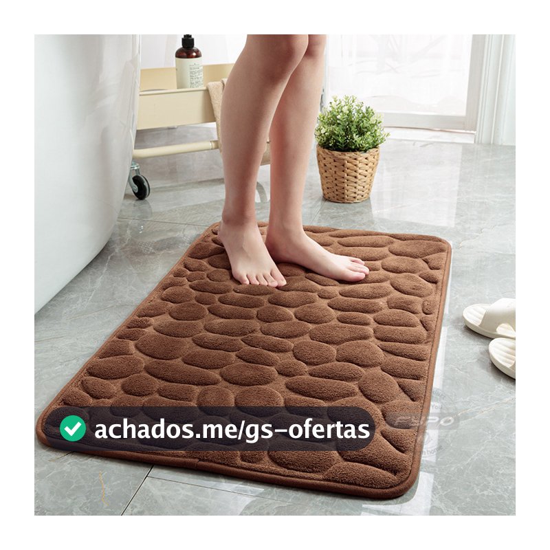 Tapete de banheiro decoração em relevo de paralelepípedos emchão lavatório banheira