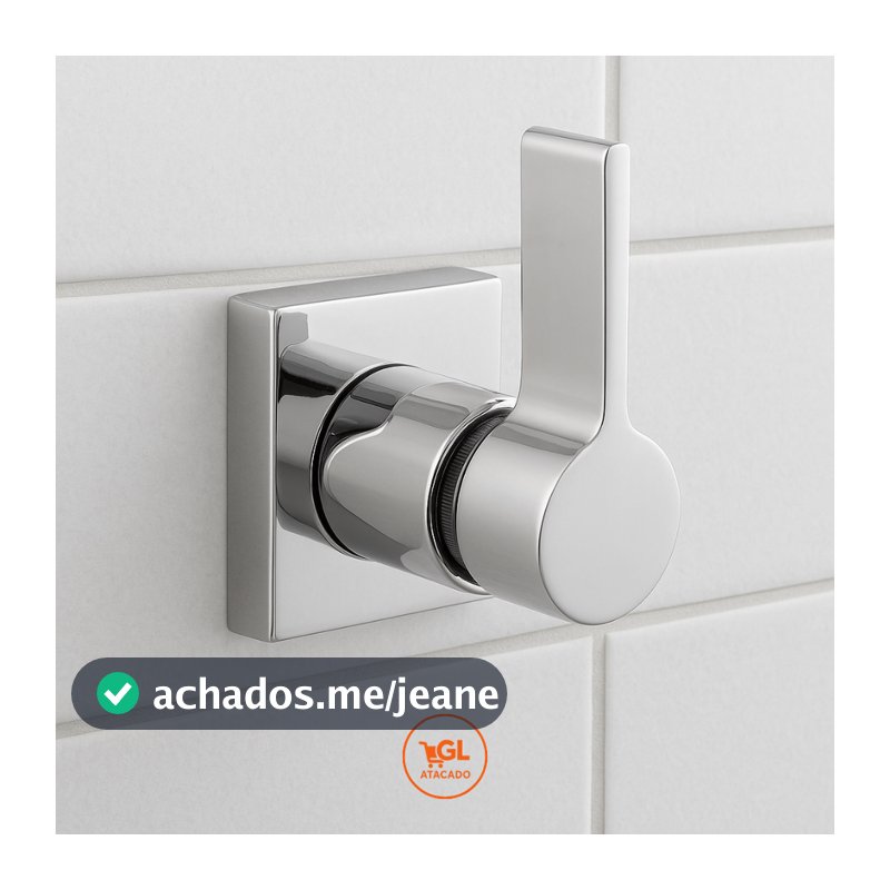 Acabamento Para Registro De Chuveiro De Pressão E Gaveta Quadrado Luxo C70