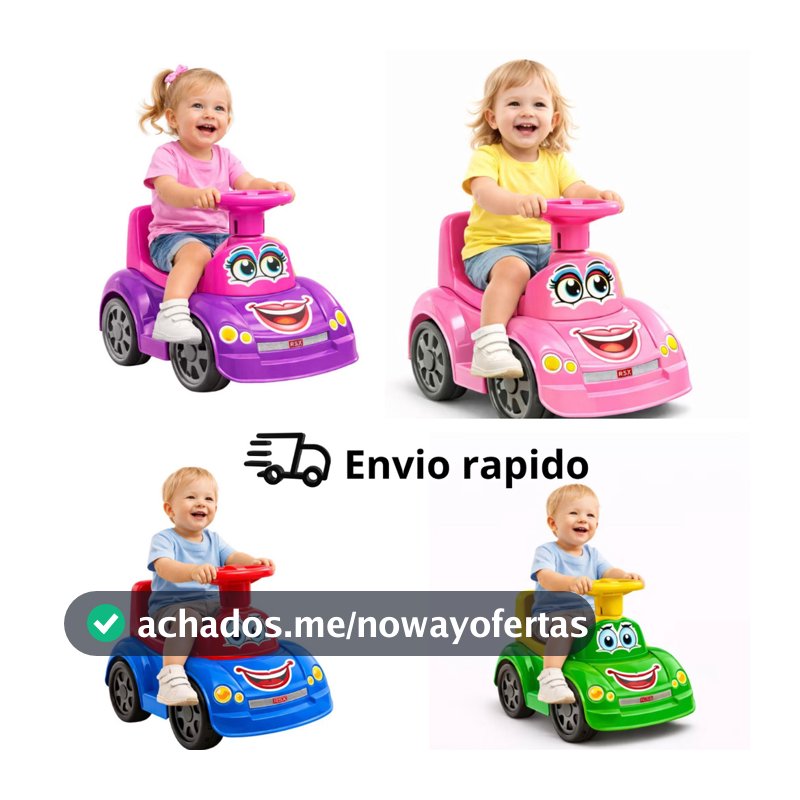 Totoka Infantil Bebê Tipo Motoca Quadriciculo para Criança Totokinha Sport com Encaixe Geométrico