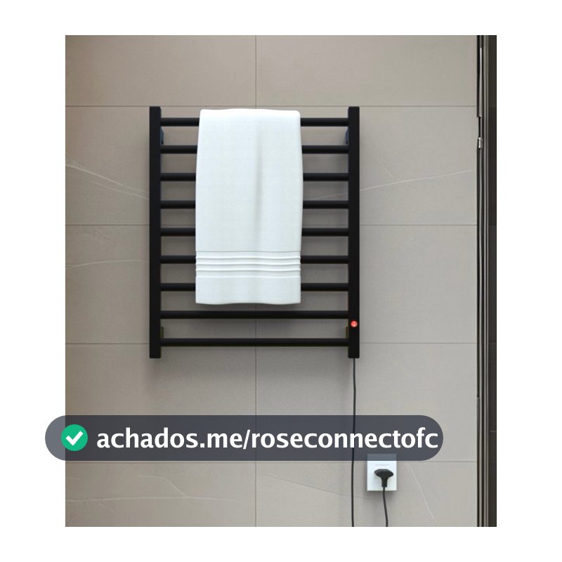 Toalheiro Térmico Alumínio Porta Toalha 2 Toalhas Banho 127/220 V Bivolt Electrowood