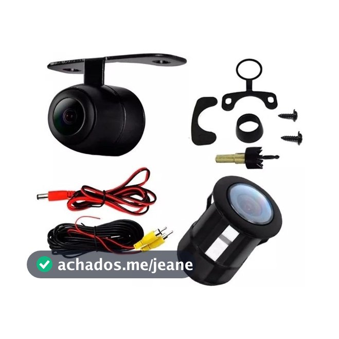 Camera De Re Colorida 2 Em 1 Para-choque Borboleta Universal