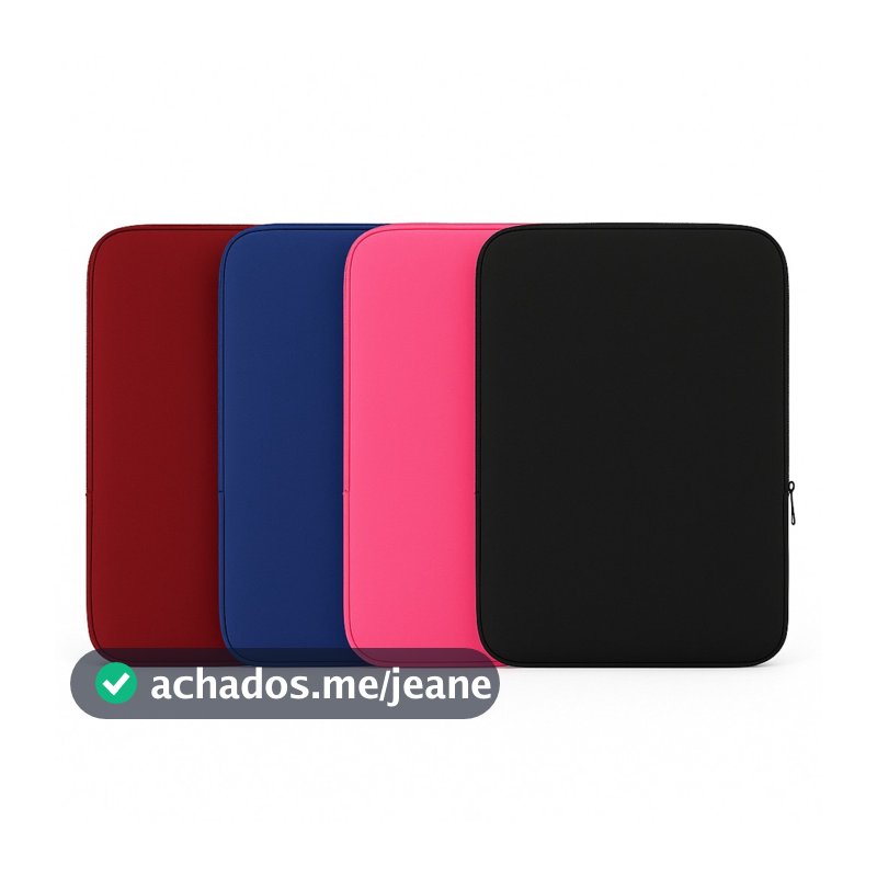 Case de Notebook 15,6" 14" 17"  Polegadas Maleta Resistente Neoprene Compacta Proteção Respingos