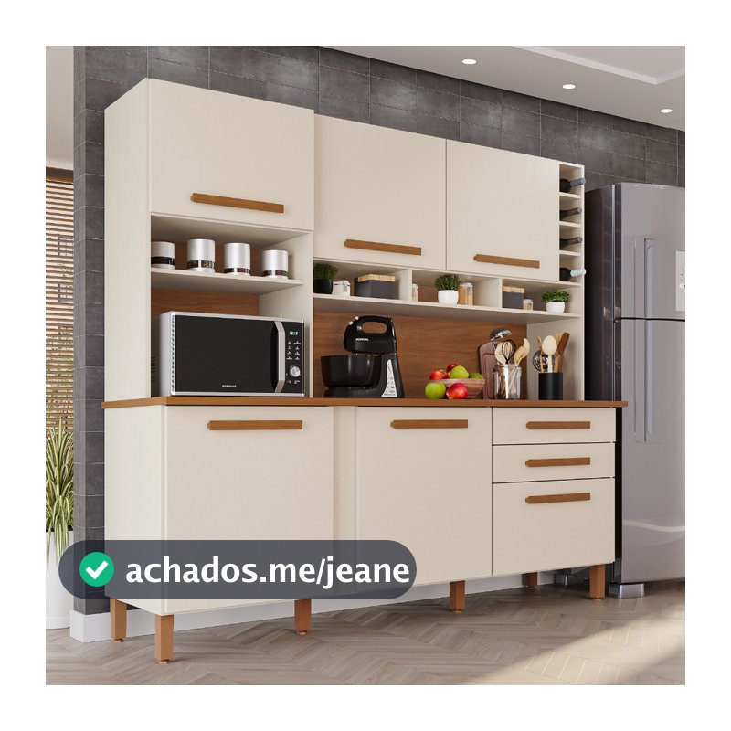Cozinha 6 Portas 2 Gavetas Amanda
