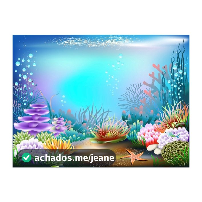 Fundo Fotografico Fundo do Mar Cenario Tecido 1,50 x 2,20m