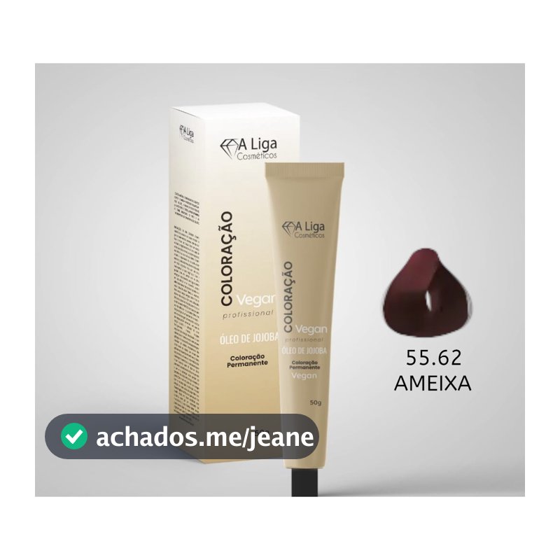 COLORAÇÃO VEGANA 55.62 A LIGA COSMÉTICOS 60 GR - AMEIXA