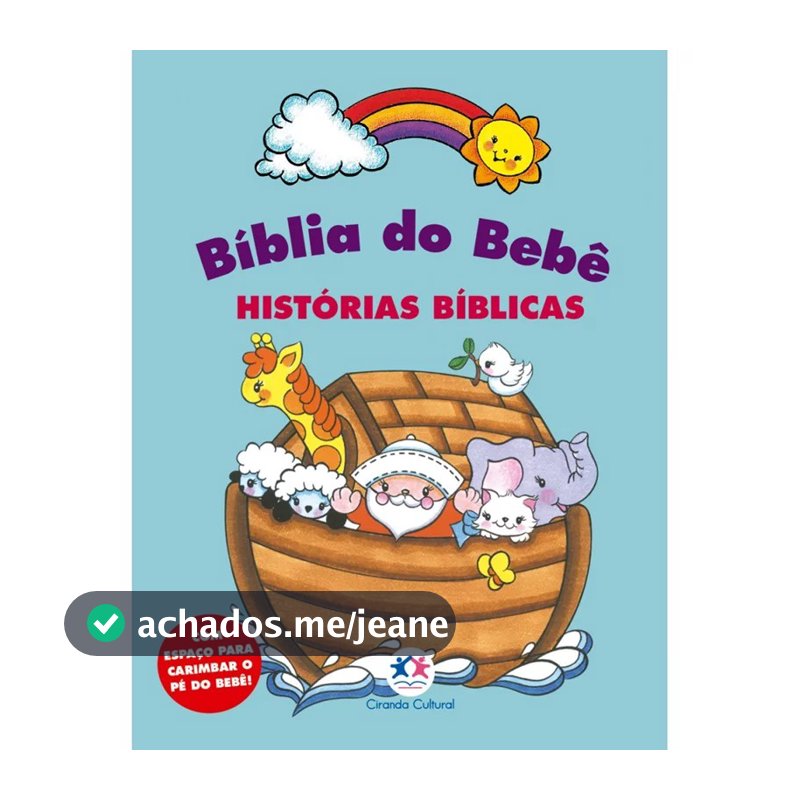 Bíblia do Bebê | Capa dura | Histórias Bíblicas