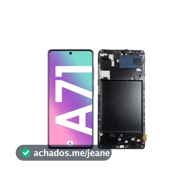 Frontal Touch Lcd Display Tela Compatível Galaxy A71 A715 Incell e Original Oled Com Aro