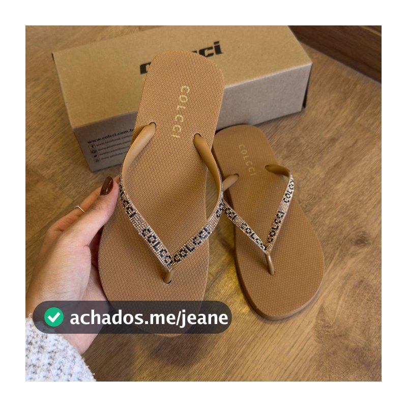 Chinelo De Dedo Colcci Fiji Strass 158.01.02030