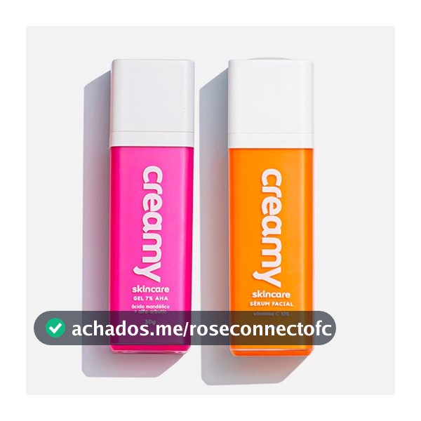 Kit Duo Gel Clareador Antiacne - Ácido Mandélico + Sérum Antioxidante - Vitamina C