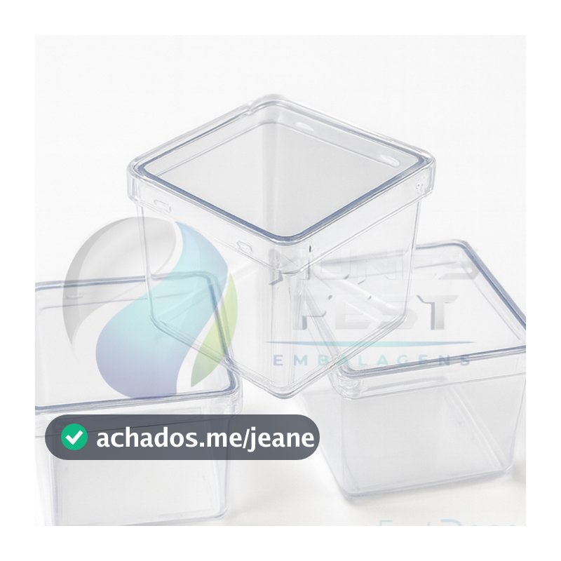 Kit Caixinhas Acrilicas 5x5 - 30 unidades - para lembrancinha transparente cristal para decoraçao