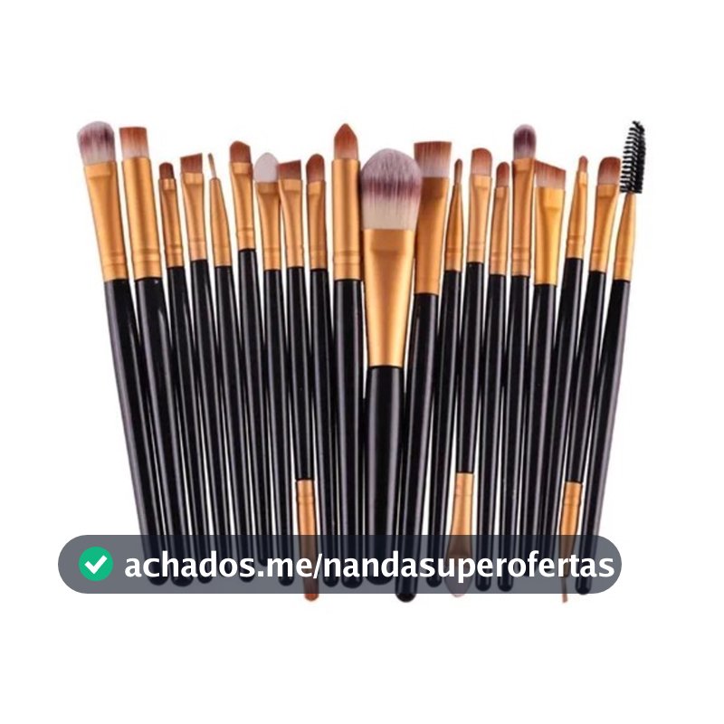 KIT 20 Pcs  Pincéis De Maquiagem