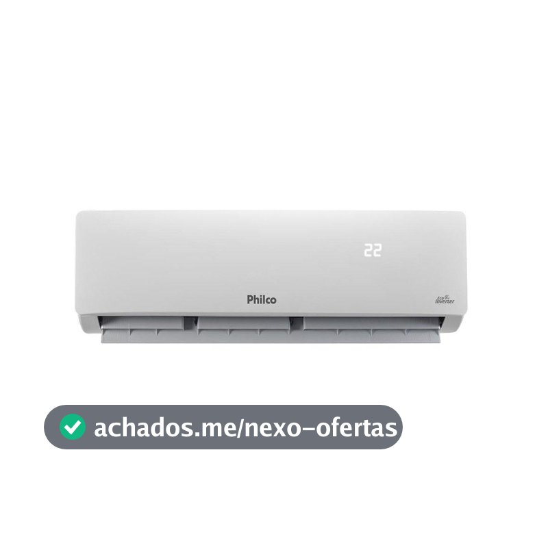 Ar Condicionado Philco 12000 BTUs Philco PAC12FC -Split, Eco Inverter, Frio, Interno+Externo, 220V