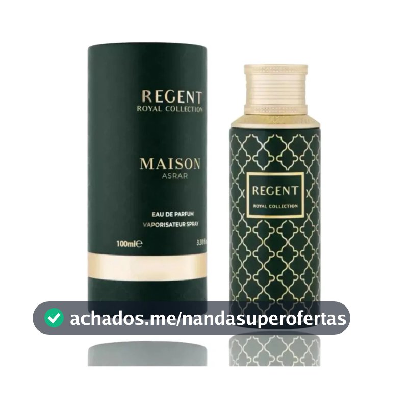 Perfume Árabe Regent Royal Collection Maison Asrar EDP 100ml Unissex Original Importado