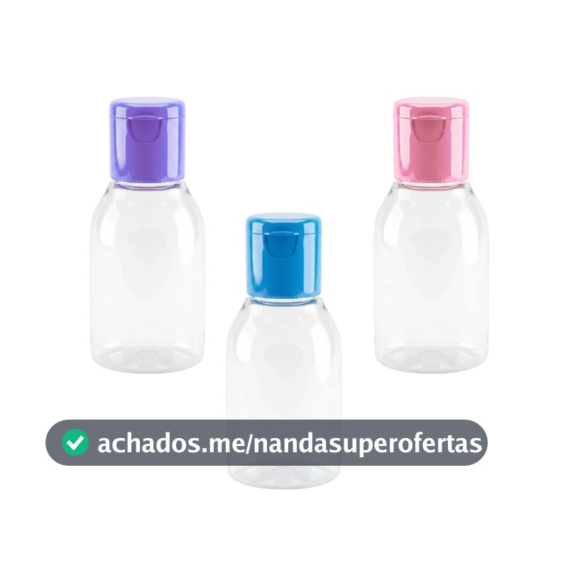 Kit 10 | 20 | 30 Mini Frasco Pet 30 Ml Flip Top - Frasquinho para Produto