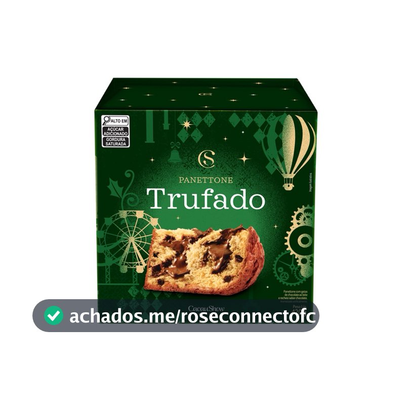 Panetone de chocolate ao leite 420g Cacau Show