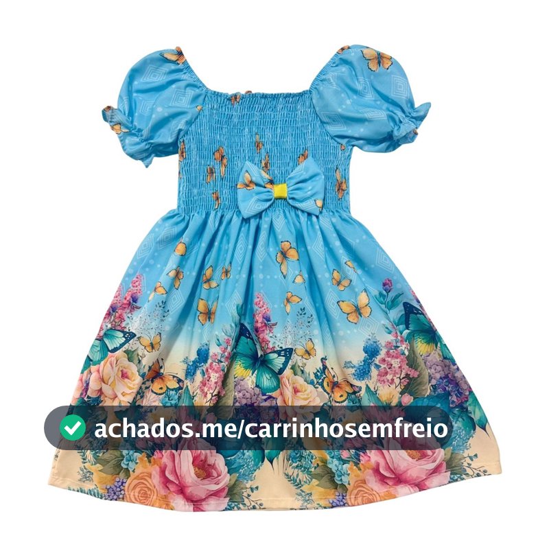 Vestido Infantil Menina Criança Passeio Festa