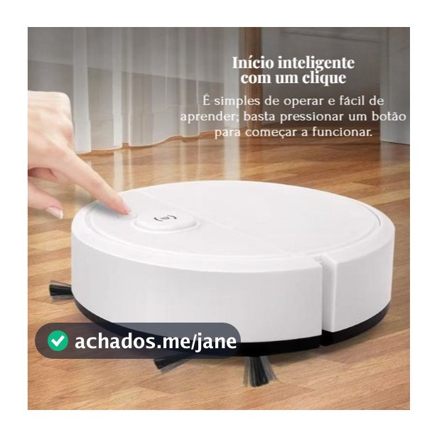 Robô Aspirador 3 em 1 Varre, Aspira e limpar  - Limpeza Automática Inteligente e Silenciosa