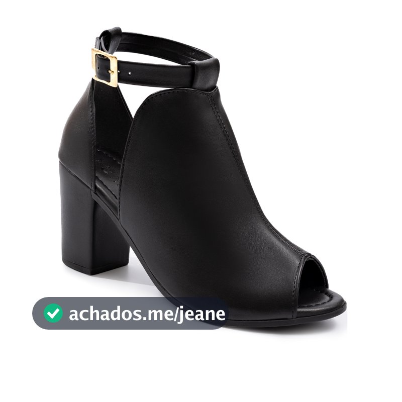 Sandália Feminina Lumiss Fechada Ankle Boots Confortável Salto Alto Grosso Blogueira Fivela