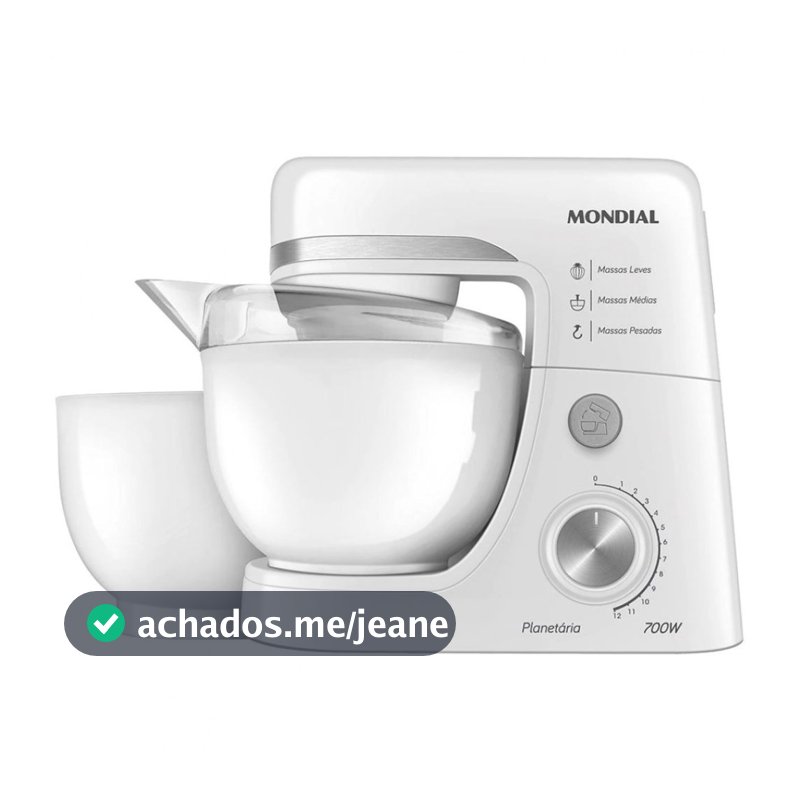 Batedeira Planetária BP-03W-2B 12 Velocidades 700W Mondial