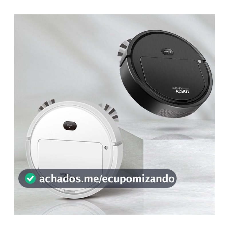 Robô Aspirador 3 em 1 Varre, Aspira e Passa Pano - Limpeza Automática Inteligente e Silenciosa - Para Casa e Apartamento