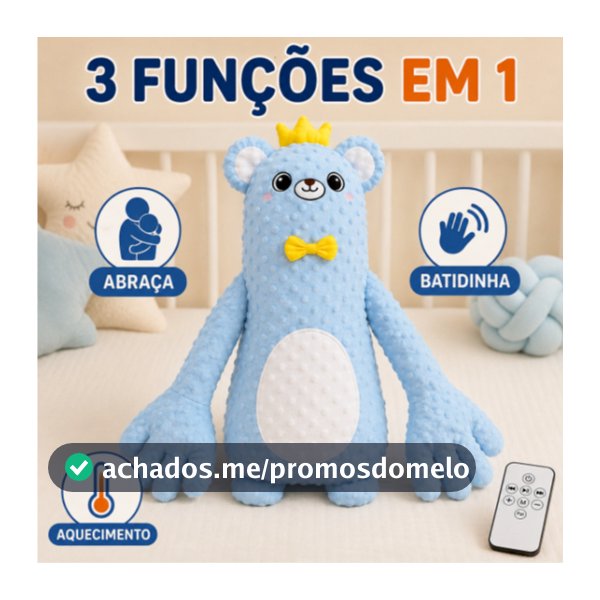 Almofada com palma elétrica automática anti-susto para bebê, acalma o sono e libera as mãos
