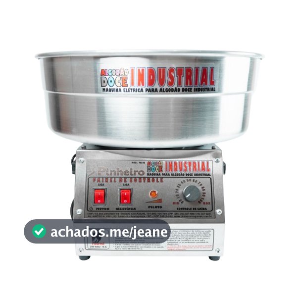 Máquina Para Algodão Doce Industrial Bivolt + Kit Grátis