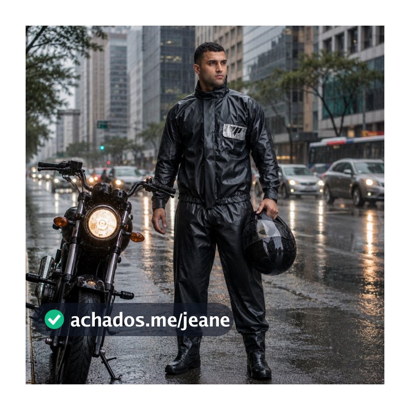 Capa De Chuva Motoqueiro Impermeável Original Roupa conjunto Pantaneiro jaqueta calça contra chuvas