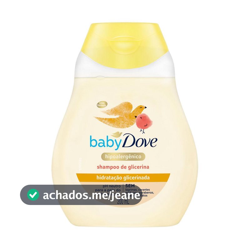 Shampoo Dove Baby 200ml Hidratacao Glicerinado