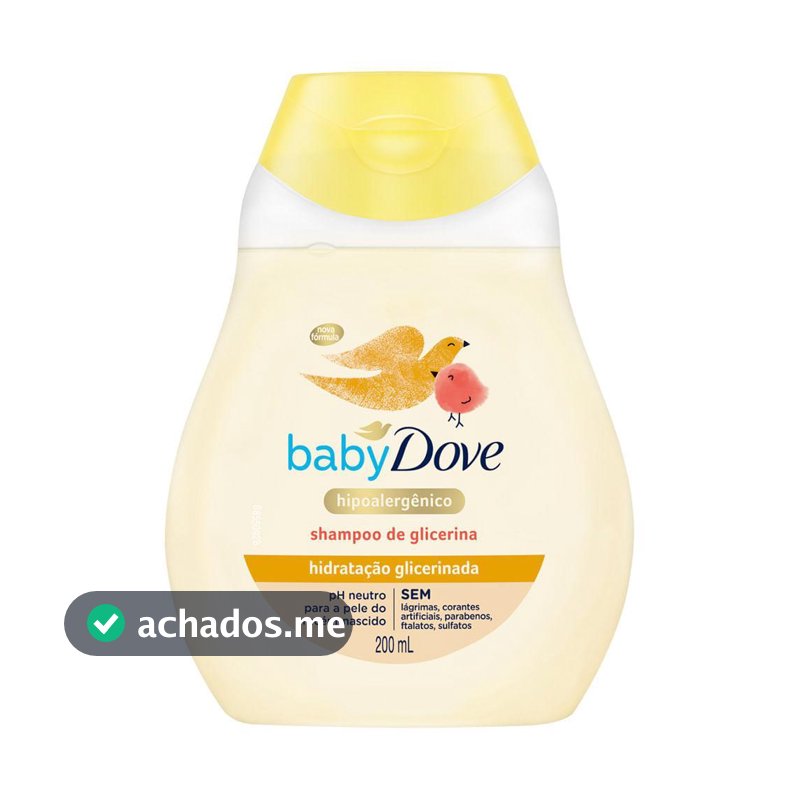 Shampoo Dove Baby 200ml Hidratacao Glicerinado