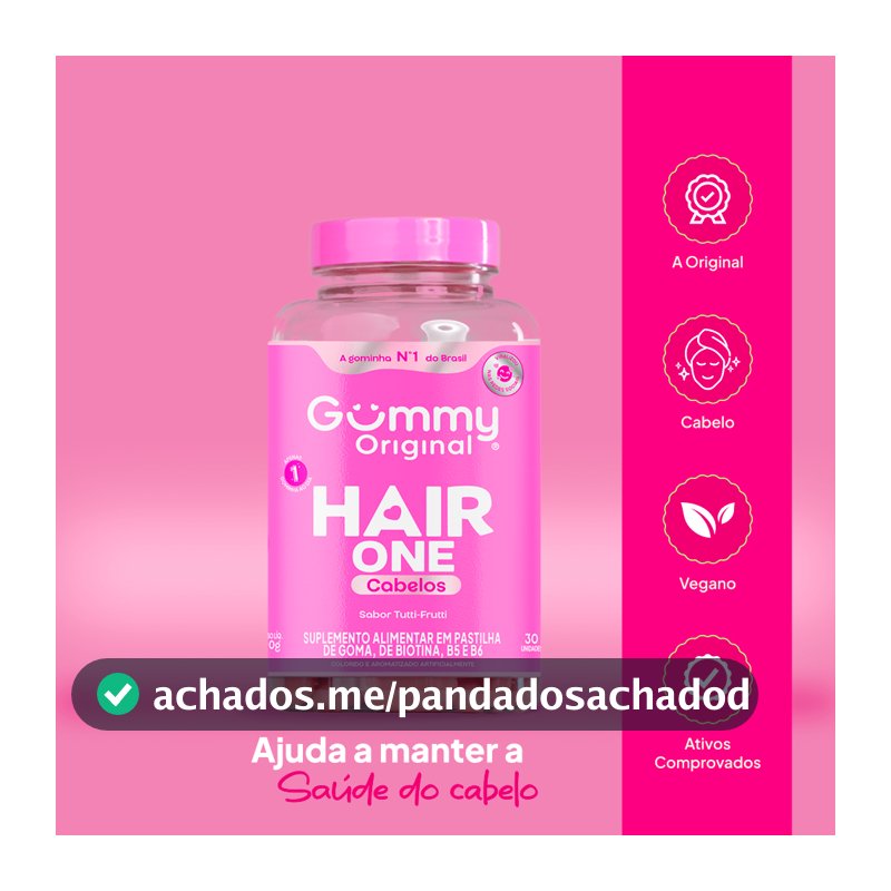 Gummy Original - Hair Suplemento Vitamina Para Cabelo E Unhas Em Goma