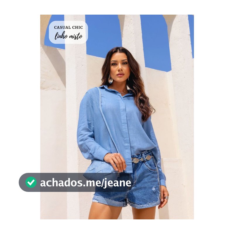 Camisa Social Oversized em Linho Misto Leve
