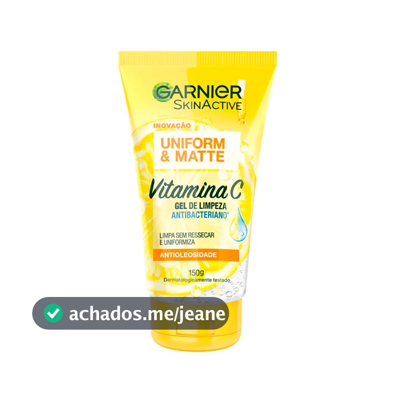 Gel de Limpeza Facial Antimanchas com Vitamina C e Pantenol para Controle de Oleosidade Express Aclara Garnier 150ml