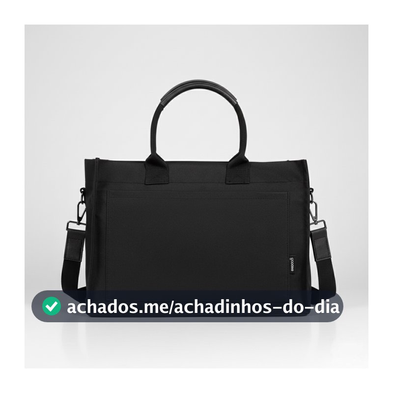 Bolsa Tote Mini Feminina Gocase Minimalista com Porta-Notebook Executiva Trabalho e Faculdade
