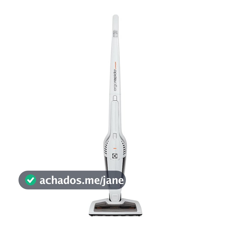 Aspirador de Pó Vertical Sem Fio Electrolux Ergorapido 2 em 1 Cyclone até 21 min Branco (ERG21)
