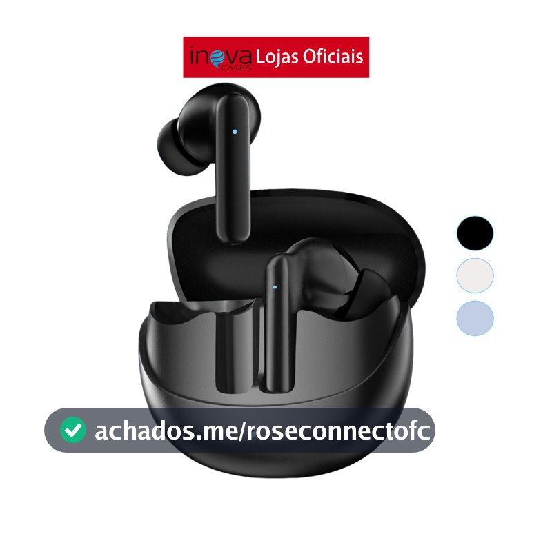 INOVA Fone de Ouvido Sem Fio Bluetooth 5,4 FON-13013 Original Para Sua Academia Corrida IPX5 prova agua