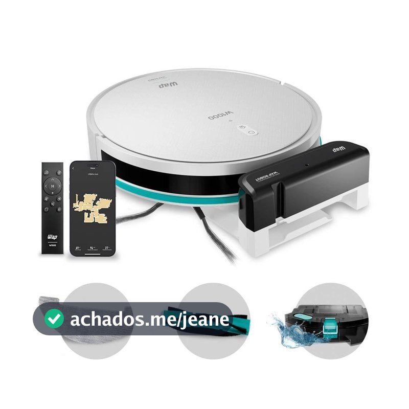 Aspirador De Pó Robo WAP ROBOT W1000 Smart Branco Bivolt