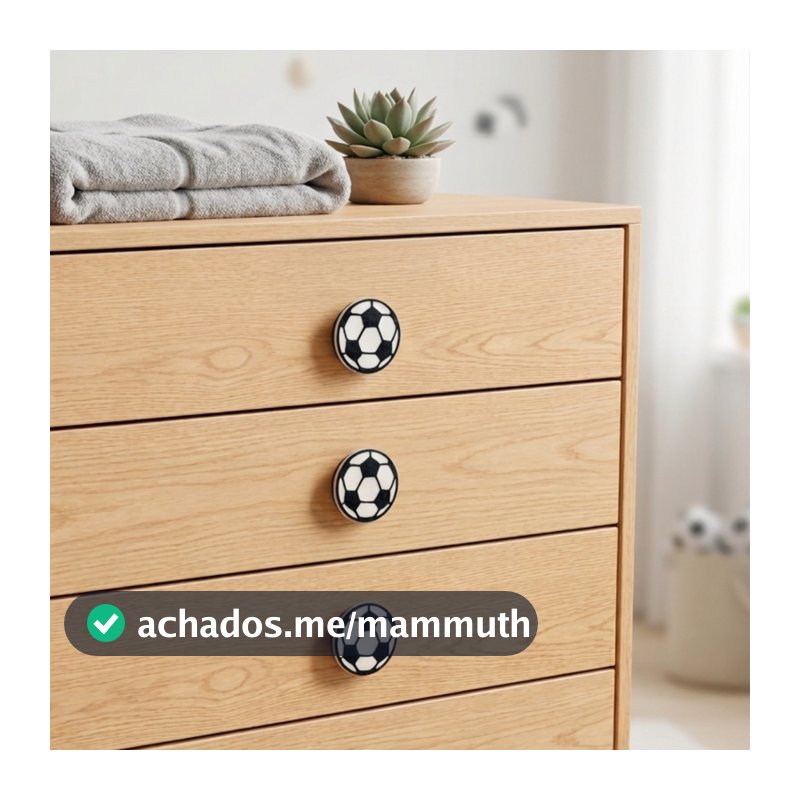 Puxador de Gaveta Bola de Esporte  Decorativas para Móveis e Quarto Infantil
